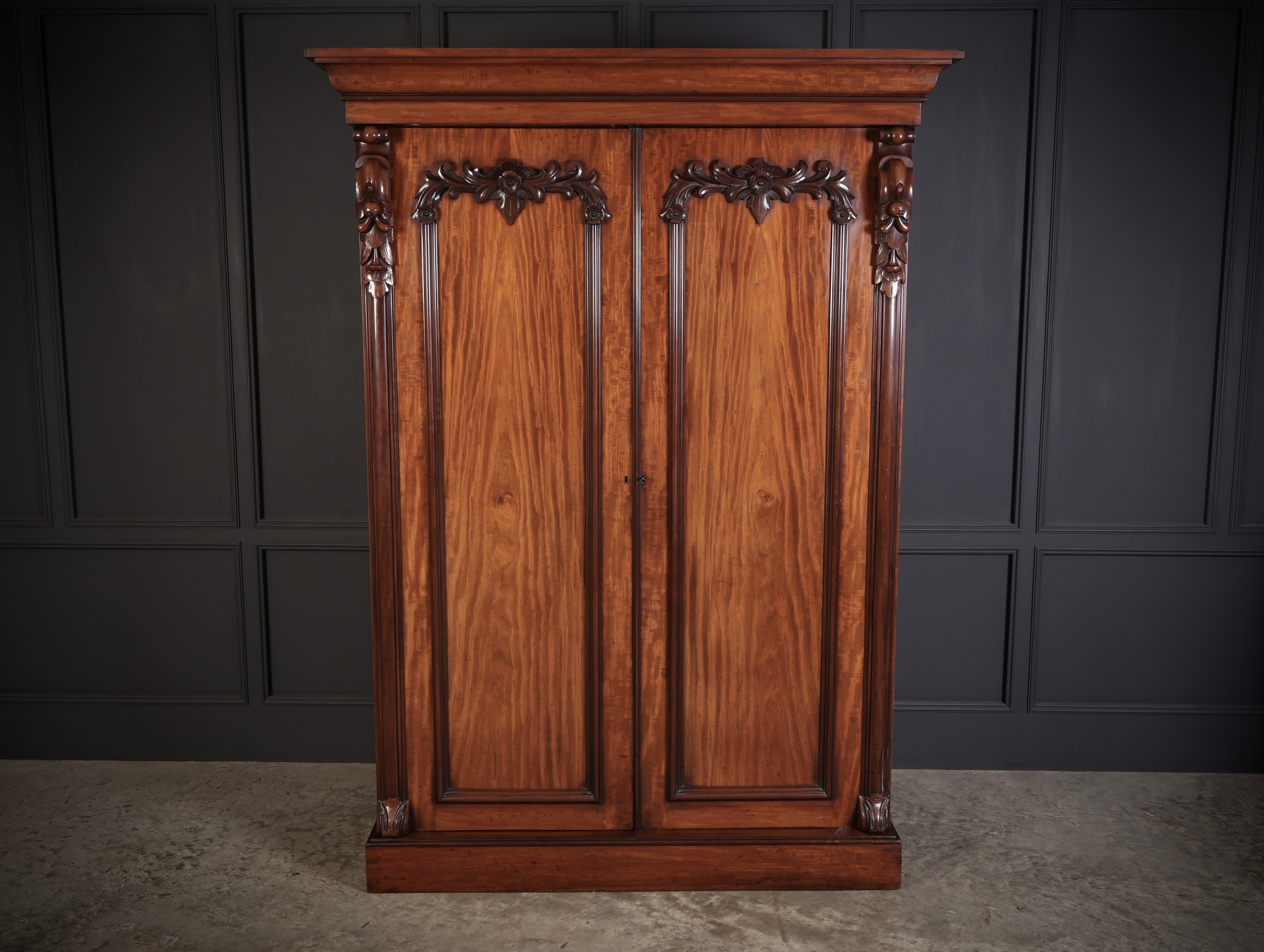 Victorian Mahogany Double Wardrobe - Image 6